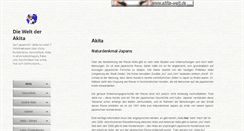 Desktop Screenshot of akita-world.de