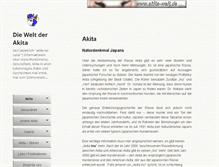 Tablet Screenshot of akita-world.de